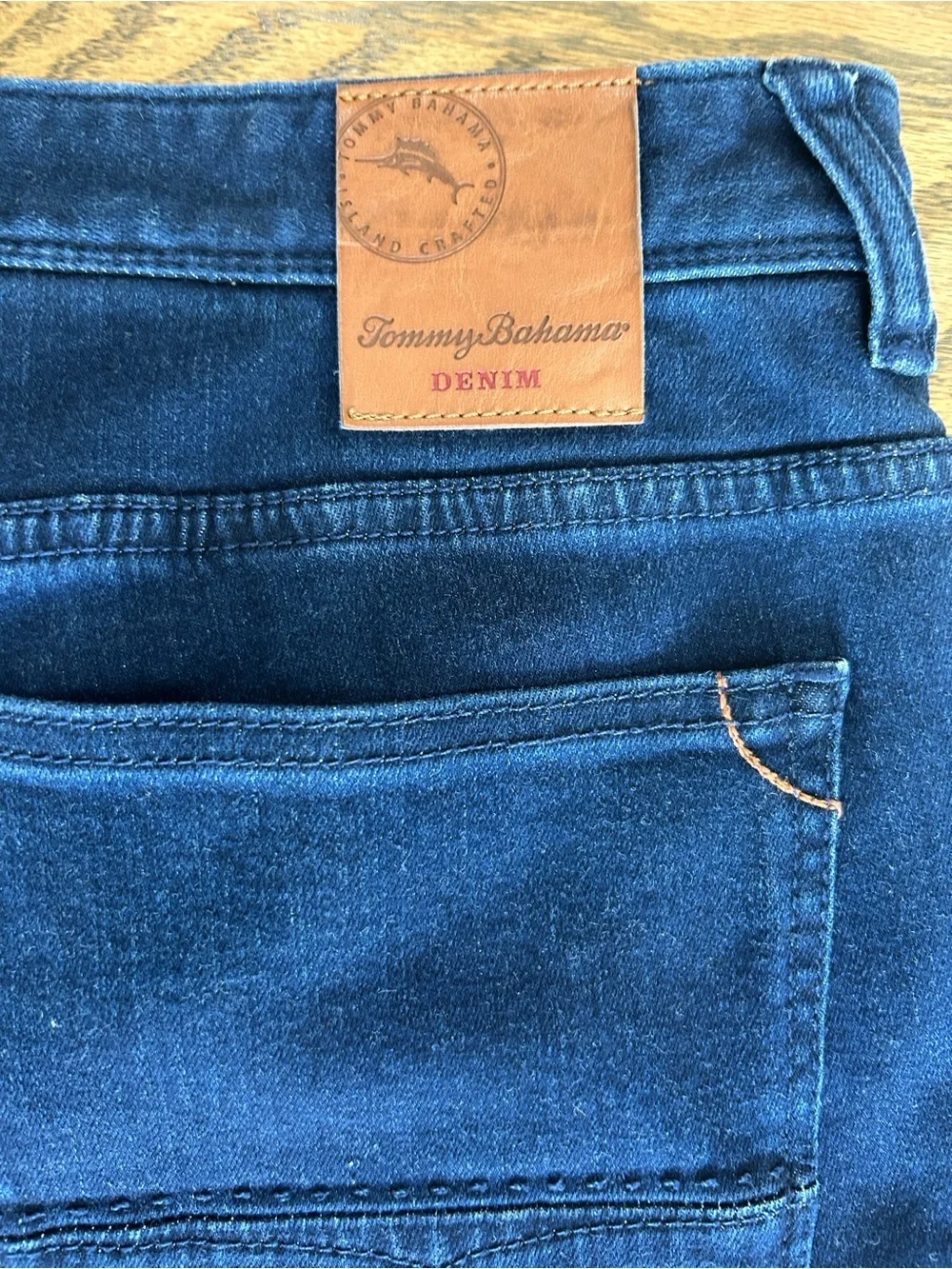 Men's Tommy Bahama Dark Blue Jeans, 36x32, EUC